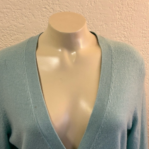 SUTTON CASHMERE turquoise 2 piece set LARGE as is - Picture 8 of 16